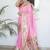 Pink woven design zari silk blend paithani saree