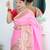 Pink woven design zari silk blend paithani saree