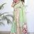 Green woven design zari paithani saree with unstitched blouse piece