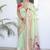 Green woven design zari paithani saree with unstitched blouse piece