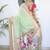 Green woven design zari paithani saree with unstitched blouse piece
