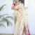 White woven design zari paithani saree