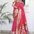 Pink ethnic motifs woven design paithani silk saree with unstitched blouse piece