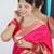 Pink ethnic motifs woven design paithani silk saree with unstitched blouse piece