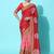 Pink bandhani gotta patti silk blend half and half bandhani saree
