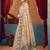 Beige warli printed zari silk cotton saree with blouse piece