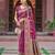 Pink woven design zari banarasi saree