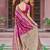 Pink woven design zari banarasi saree