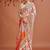 White ethnic motifs woven design zari saree