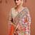 White ethnic motifs woven design zari saree