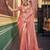 Peach ethnic motifs woven design zari saree