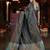 Teal woven design zari silk blend banarasi saree