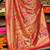 Red floral zari paithani saree