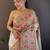 White woven design zari pashmina saree