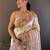 White woven design pashmina saree