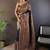 Black woven design zari pashmina saree