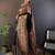Black woven design zari pashmina saree