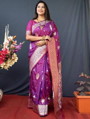 Magenta magenta kanjeevaram sarees 1