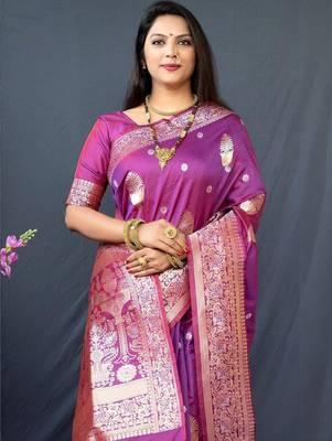 Magenta magenta kanjeevaram sarees 2