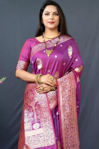 Magenta magenta kanjeevaram sarees