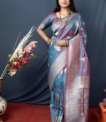 Grey grey kanjeevaram sarees