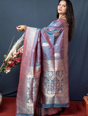 Grey grey kanjeevaram sarees 2