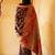 Black black chanderi silk pashmina saree with unstitched blouse piece