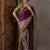 Purple ethnic motifs silk blend saree