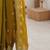 Mustard ethnic motifs embroidered bagh saree