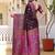 Purple woven design zari art silk saree