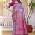 Purple woven design zari art silk saree