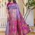 Purple woven design zari art silk saree