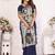 Navy blue woven design zari silk blend designer banarasi saree