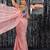 Peach fashion embellished sequinned  ready to wear saree