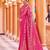 Pink ethnic motifs woven design zari saree