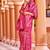 Pink ethnic motifs woven design zari saree