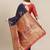 Navy blue navy blue woven design banarasi saree