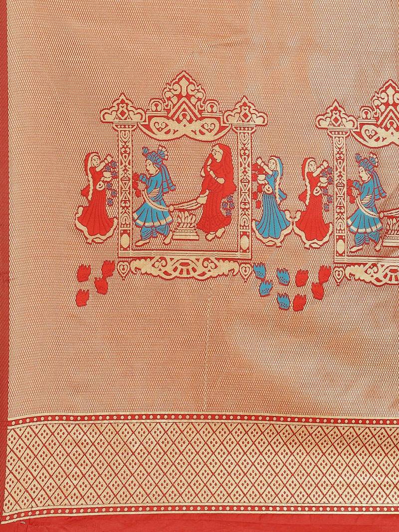 Navy blue navy blue woven design banarasi saree