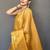Gold zari tissue designer saree