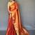 Orange orange tissue saree