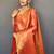Orange orange tissue saree