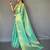 Green woven design zari tissue designer saree