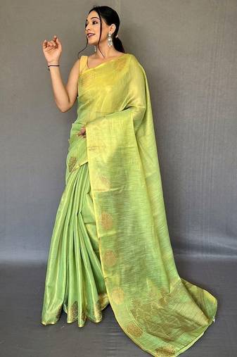 Green green tissue sarees