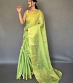 Green green tissue sarees