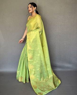 Green green tissue sarees 3