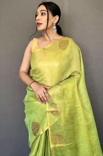 Green green tissue sarees