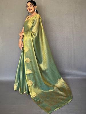 Green green tissue sarees 2