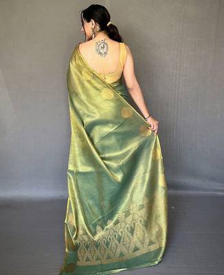 Green green tissue sarees 3