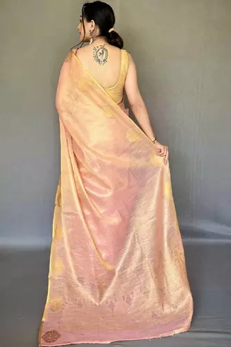 Pink pink tissue sarees