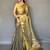 Black women black tissue silk zari woven saree with blouse piece